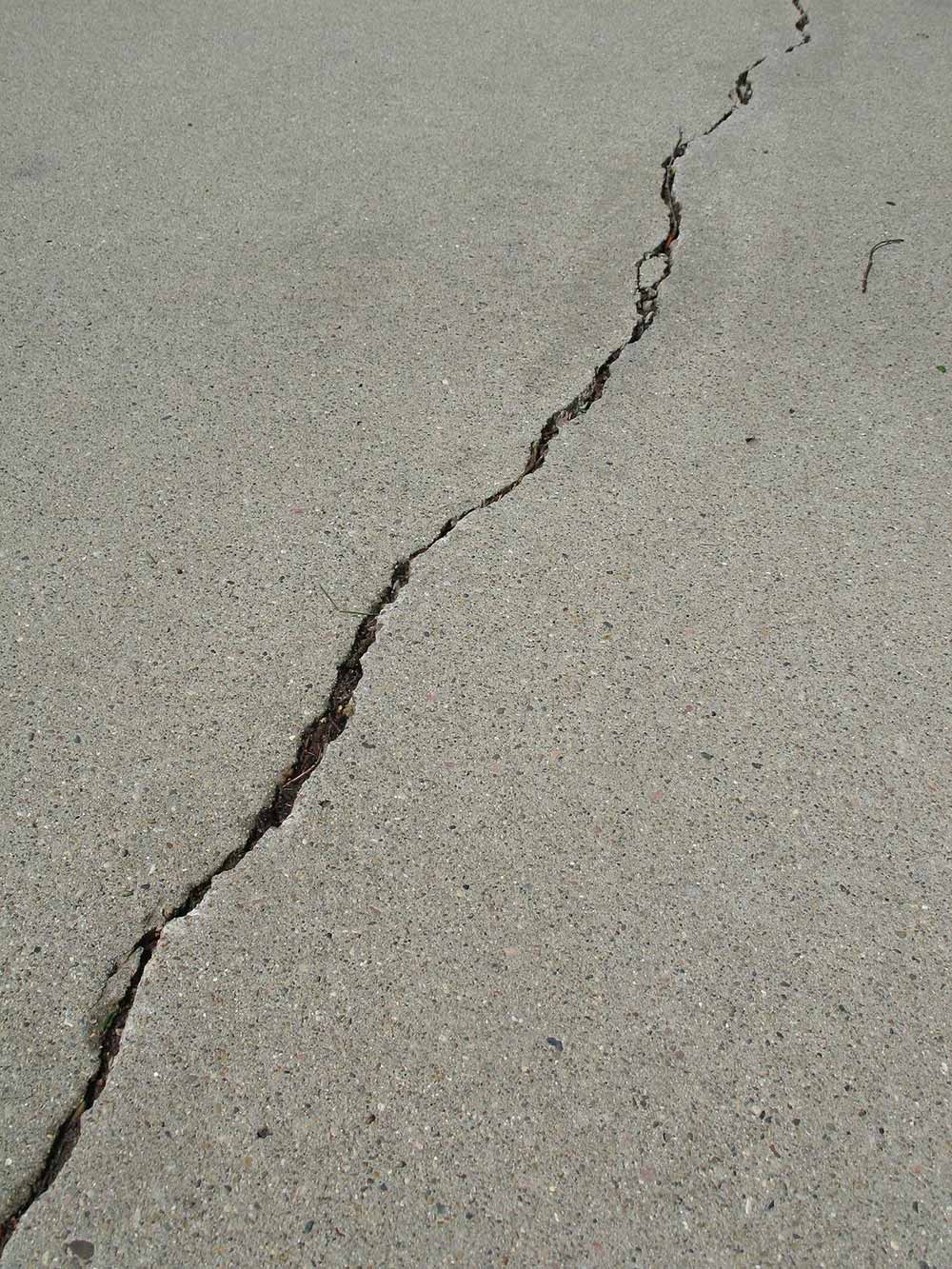 Cracked Driveway