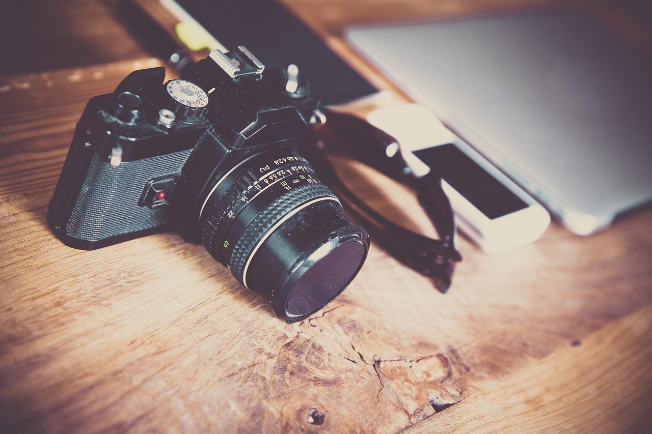 photo of a camera