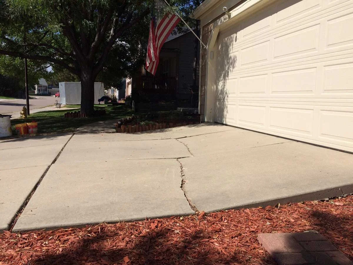 Cracked Driveway